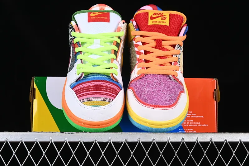 All categories Nk SB Dunk series Nk SB Dunk Low low-top sneakers Nk SB Dunk Low Pro QS "What Thepaul" element style stitching SB low-top casual sneakers DM0807-600